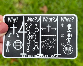 411 Sticker - Black or White