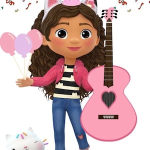 Gabby&#39;s Dollhouse-Pin the Guitar!