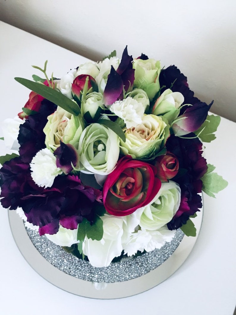 Artificial flowers cream rose bouquet wedding gift home Etsy