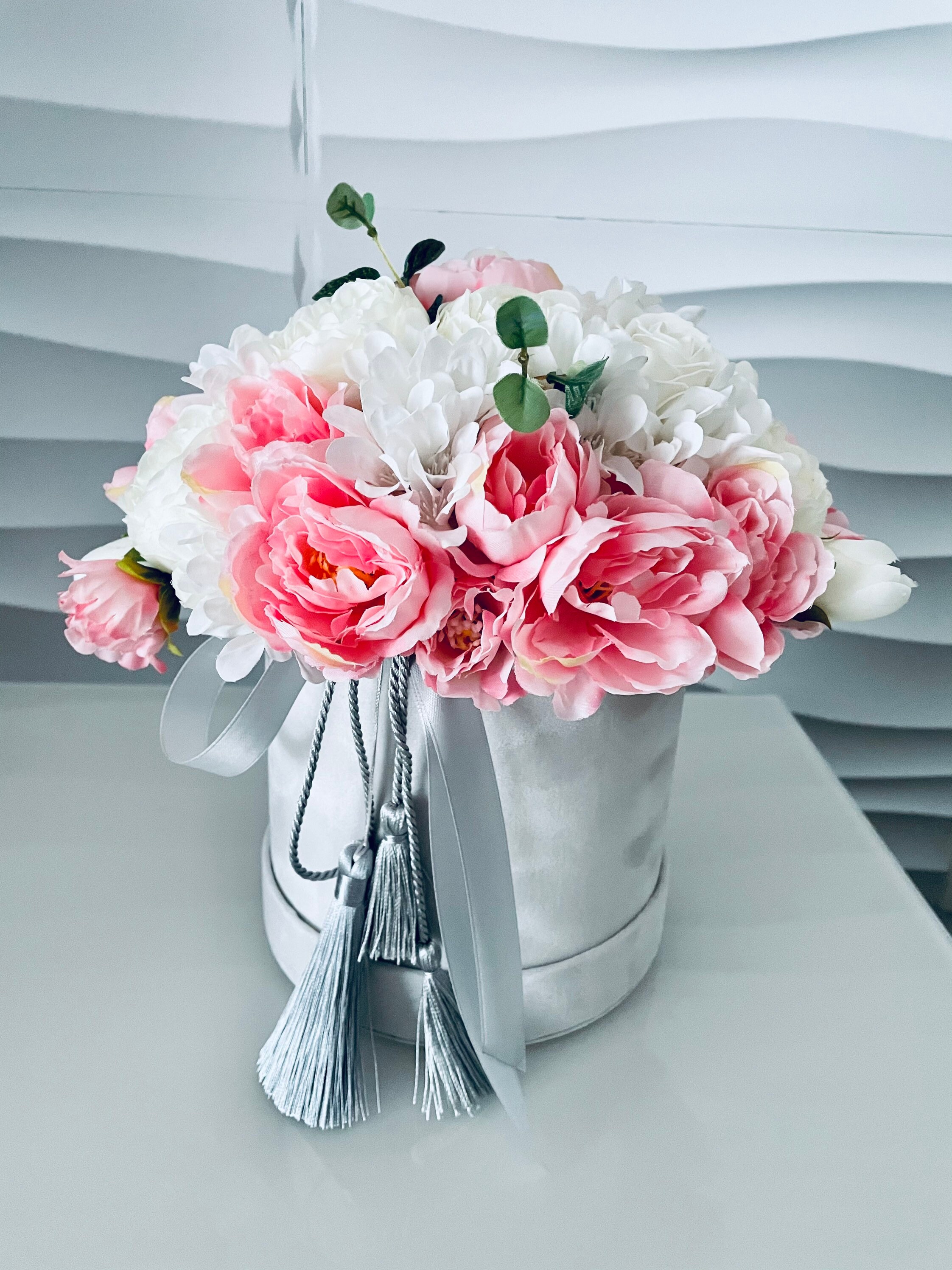 Flower bouquet artificial flowers flower box gift idea Etsy