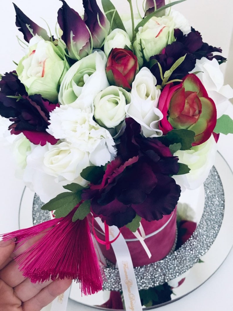 Artificial flowers cream rose bouquet wedding gift home Etsy