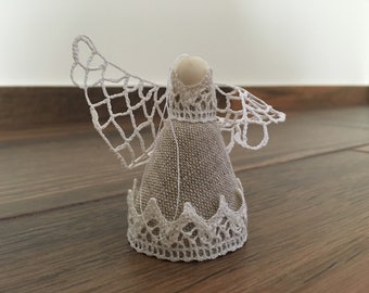 Kit De Crochet Pour Faire Un Ange En Laine - DIY Décoration Noël Ou Cadeau Fait Main Pour Débutants