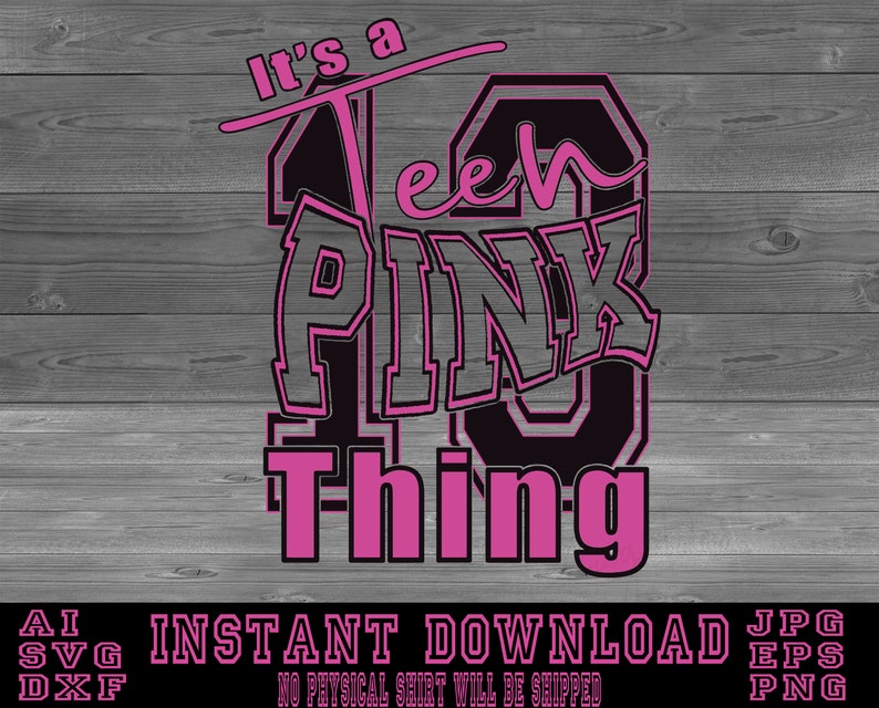 Official Teenager Svg Victoria Secret Pink Inspired Birthday Shirt Tween To Teen Party Party Favors Games Paper Party Supplies Jewellerymilad Com