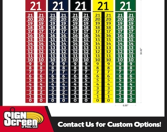 CALCOMANÍAS - Cornhole Scoreboard/Score Keeper/ Horseshoe Score/ Score /Bean Bag Toss