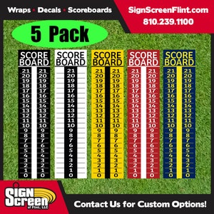 5er Pack - Cornhole Anzeiger/Score Keeper Sign/Hufeisen Score/Score/Bean Bag Toss