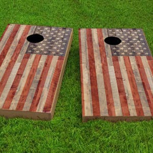 American Flag Cornhole Wrap, Flag, Wrap, Cornhole, American Pride, Decal