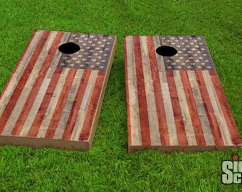 American Flag Cornhole Wrap, Bandera, Wrap, Cornhole, American Pride, Calcomanía