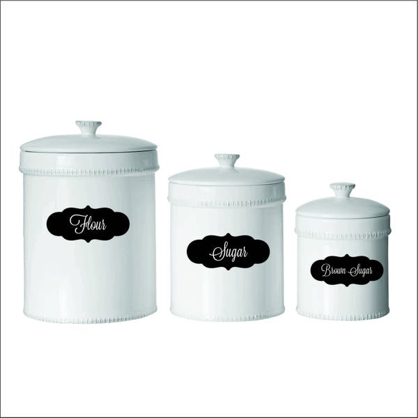 Kitchen Canister Labels Etsy