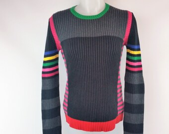 vintage tommy hilfiger colorblock competition hoodie jacket