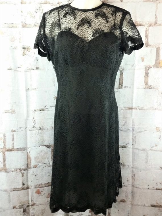 black cocktail dress size 12