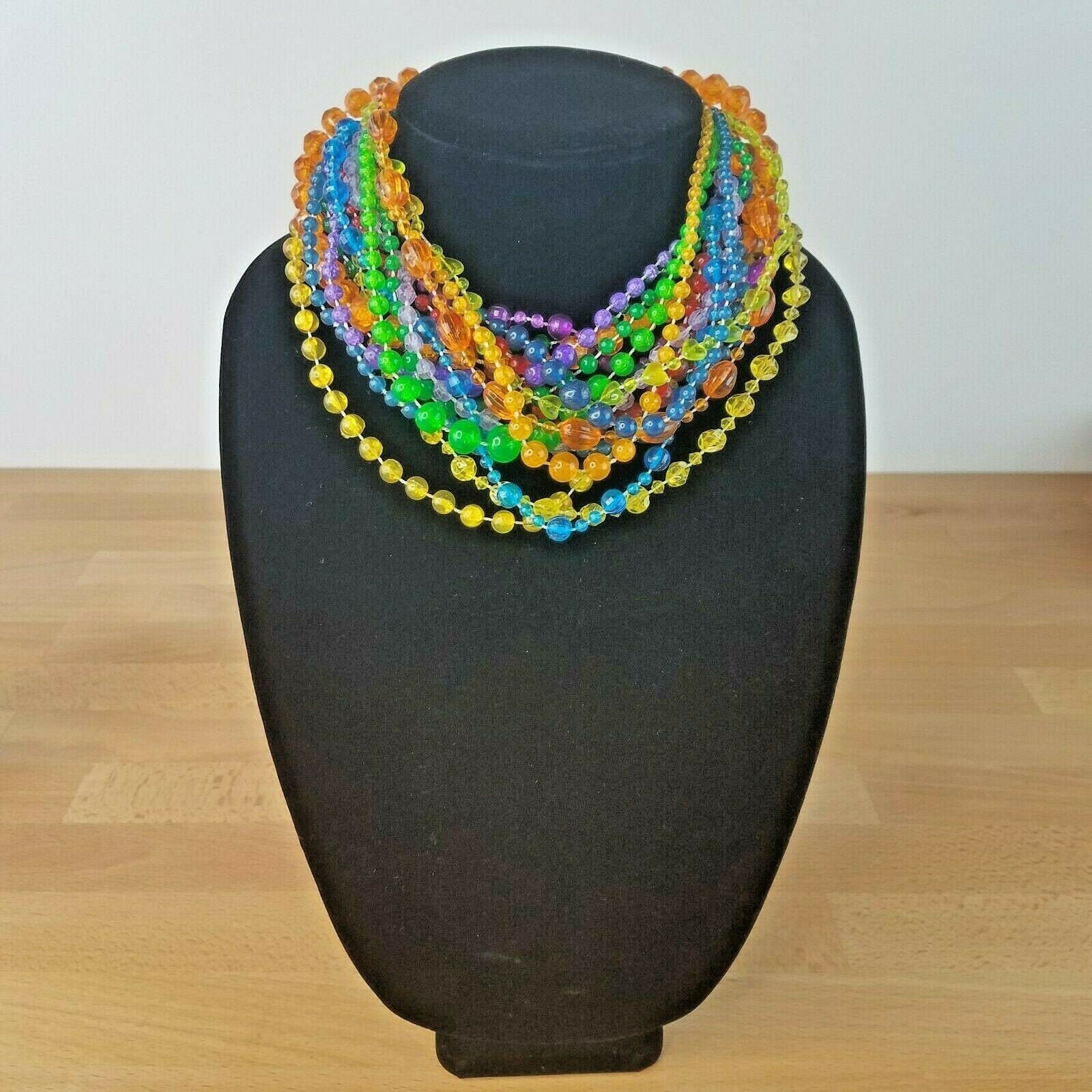 Vintage Plastic Bead Necklace Lot Children's Carnival Etsy