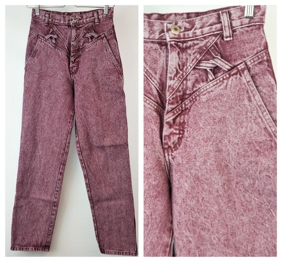 purple acid wash jeans