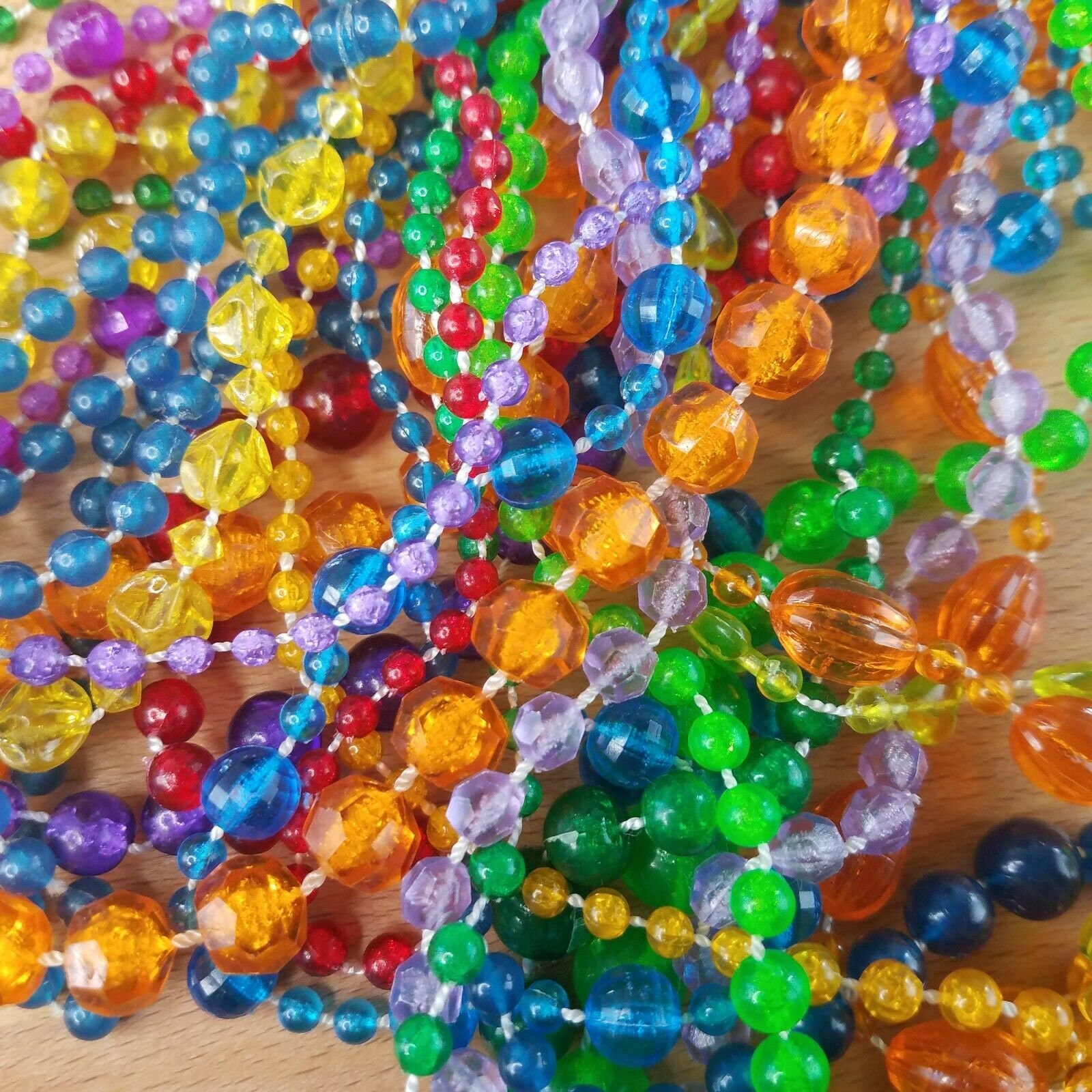 Vintage Plastic Bead Necklace Lot Children's Carnival Etsy