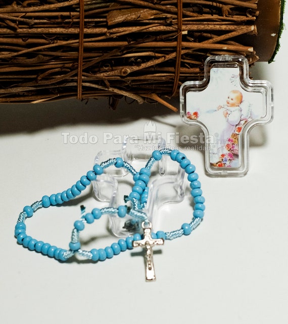 12pc BAPTISM FAVORS ROSARY GIFTS WHITE MI BAUTIZO ROSARIO RECUERDOS ANGEL LOT 12