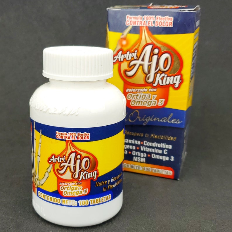 Artri Ajo King Tabs Original Joint Pain Collagen 100 Tablets Etsy