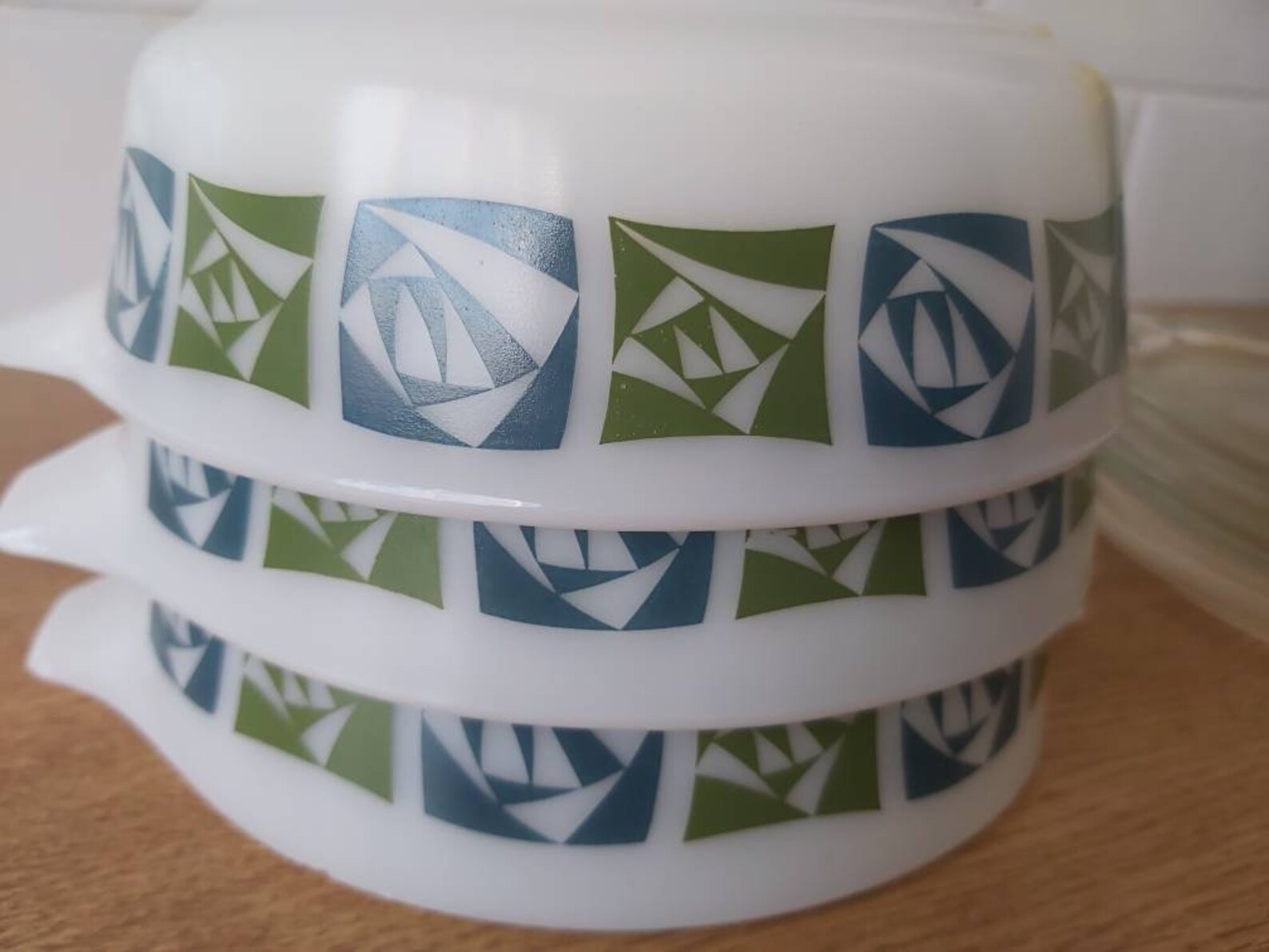 JAJ Pyrex Checkers junior space saver casserole dish set with Etsy