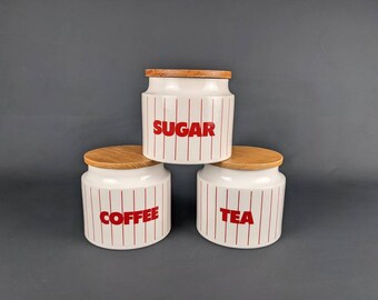 red coffee container