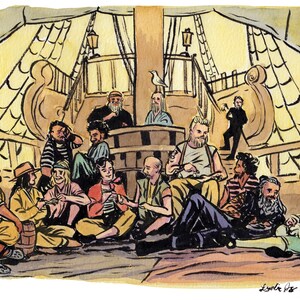 Original Art Pirate Show Illustrations image 4