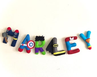 Superhero | superhero name garland | superhero name | superhero theme | superhero name banner| personalised banner| name garland |UK