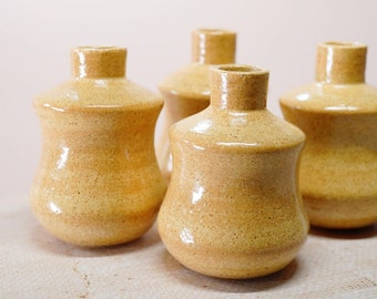 bud vase - ceramic bud vase - handmade bud vase - yellow ceramic vase - handmade ceramics - handmade pottery - plant propagation - gift idea