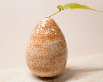 bud vase - ceramic bud vase - speckled bud vase - vase for air plants  - handmade ceramics - handmade pottery - tiny bud vase - gift idea