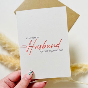 LEO-trouwdagkaart | Aan mijn bijna-man of vrouw | Cadeau bruid en bruidegom