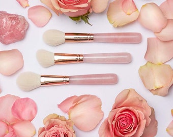 Stunning Luxury Rose Quartz Collection! Make Up Brush Set