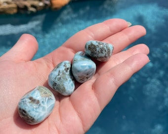 Larimar Tumble Stones High Grade Quality