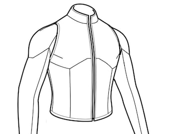 PATTERN: Men's 2 pc cinematic hero top