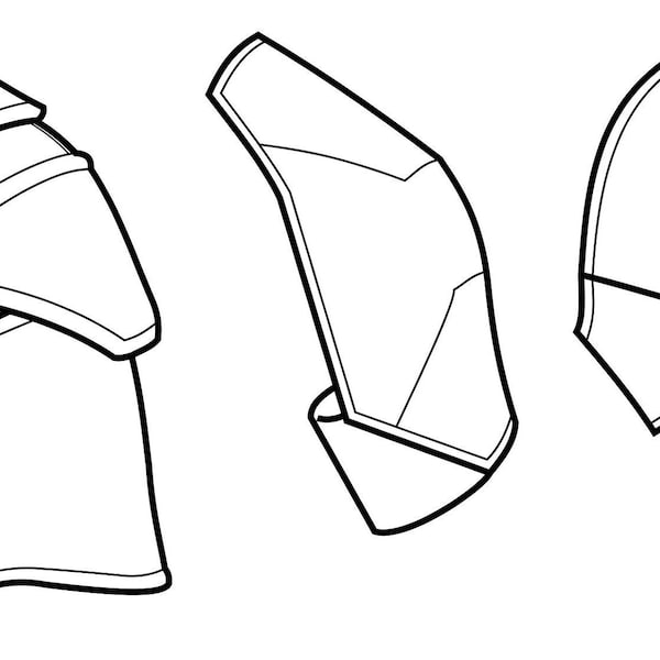 PATTERN: Pauldron in 3 styles