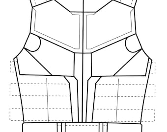 UPDATED PATTERN: Vigilante vest with 2 skull styles (Fabric-based pattern)