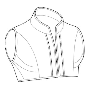 PATTERN: LARP Rogue men&#39;s half vest / chest armor