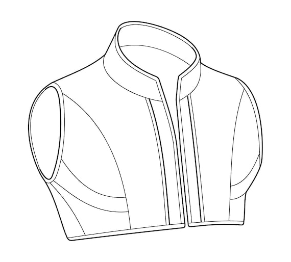 PATTERN LARP Rogue Men's Half Vest / Chest Armor Etsy