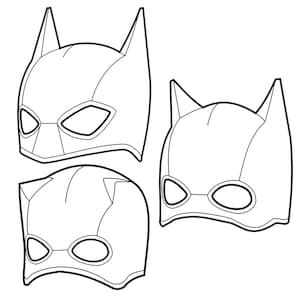 PATTERN: half cowl/helmet in 3 styles - bay, cat, and devil