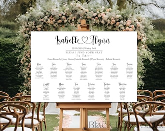 Personalised Wedding Seating Chart: Foamex Board, Custom Table Plan