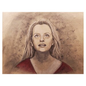 Hand Drawn Portrait - Graphite on Toned Paper - 9x12 Single Person, People Portrait Drawing, Original Art, Made to Order,  by Renee Campbell