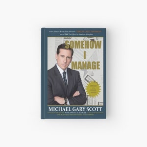 Notebook Somehow I Manage By Michael Gary Scott The Office Etsy