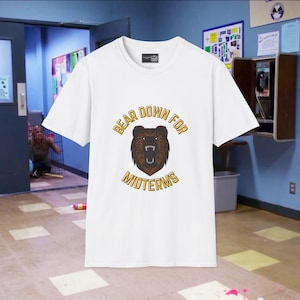 Community Bear Down For Midterms Greendale Unisex Softstyle T-Shirt