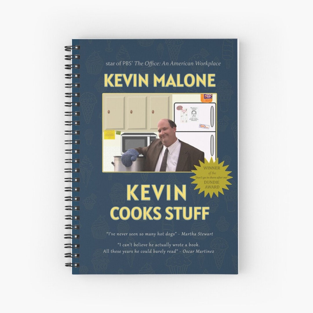 Kevin Notebook The Office Kevin Cooks Stuff by Kevin Malone - Spiral Notebook - Etsy
