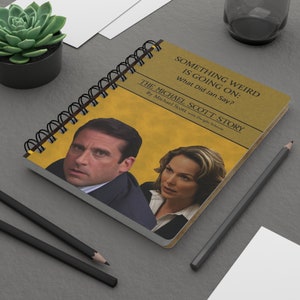 The Office Something Weird Is Going On: What Did Jan Say? by Michael Scott with Dwight Schrute Spiral Notebook