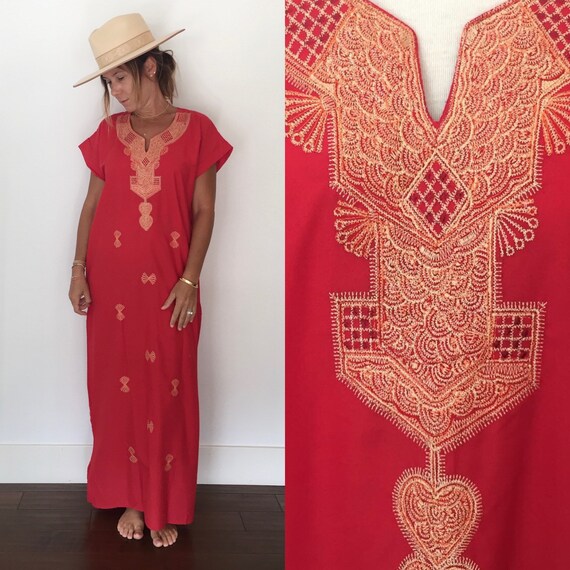 Vintage Pakistani Kaftan, Ethnic Dress, Caftan