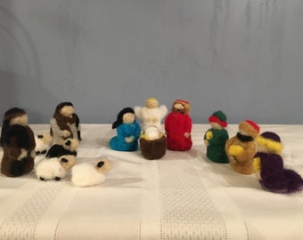 Felted Wool Nativity