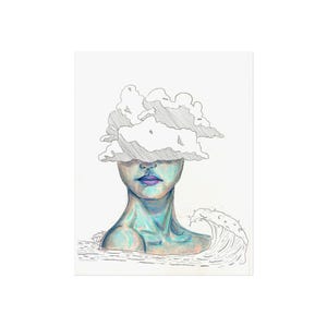 Kopf in den Wolken- POSTER (fine art)