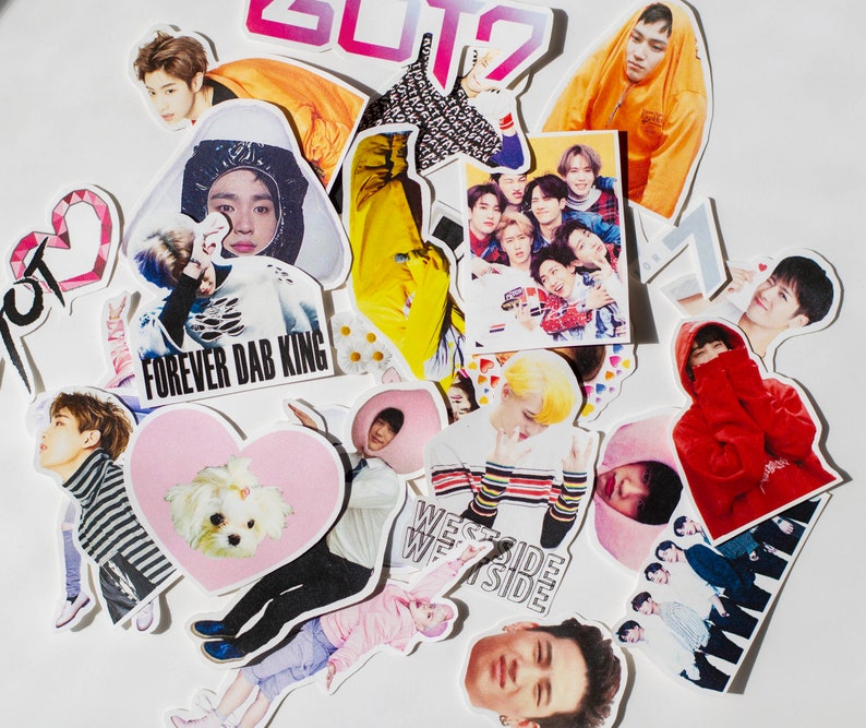 got7 sticker pack got7 stickers kpop etsy