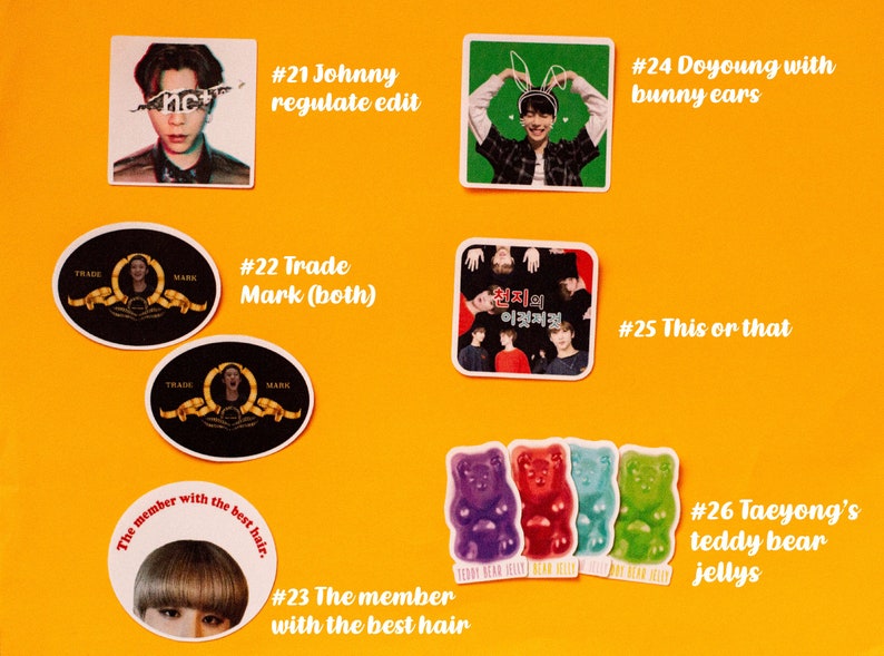 Nct Stickers 2 Nct edits Wayv Kpop Etsy