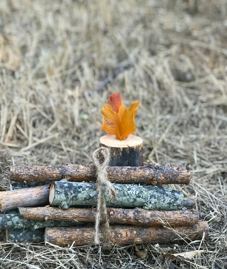 Campfire Photo Prop Log Fire Prop Rustic Camping Prop Etsy