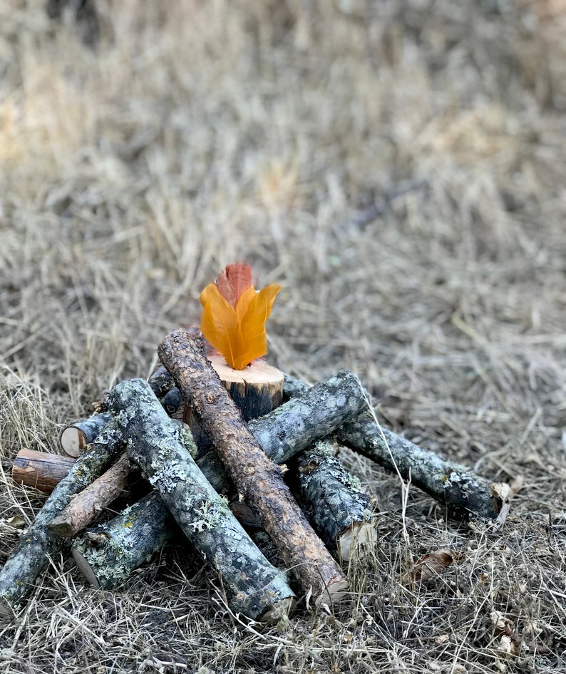 Campfire Photo Prop Log Fire Prop Rustic Camping Prop Etsy
