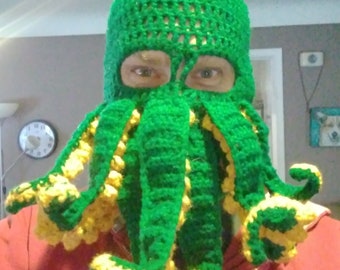 Cthulhu Balaclava Crochet Pattern