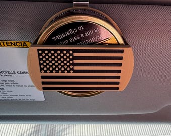 3D Printed Cope-N-Hagen Can Carrier – Personalized Visor Clip Holder – USA Made