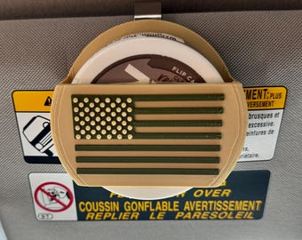 3D Printed Zn Can Holder – Personalized Visor Clip, USA Made